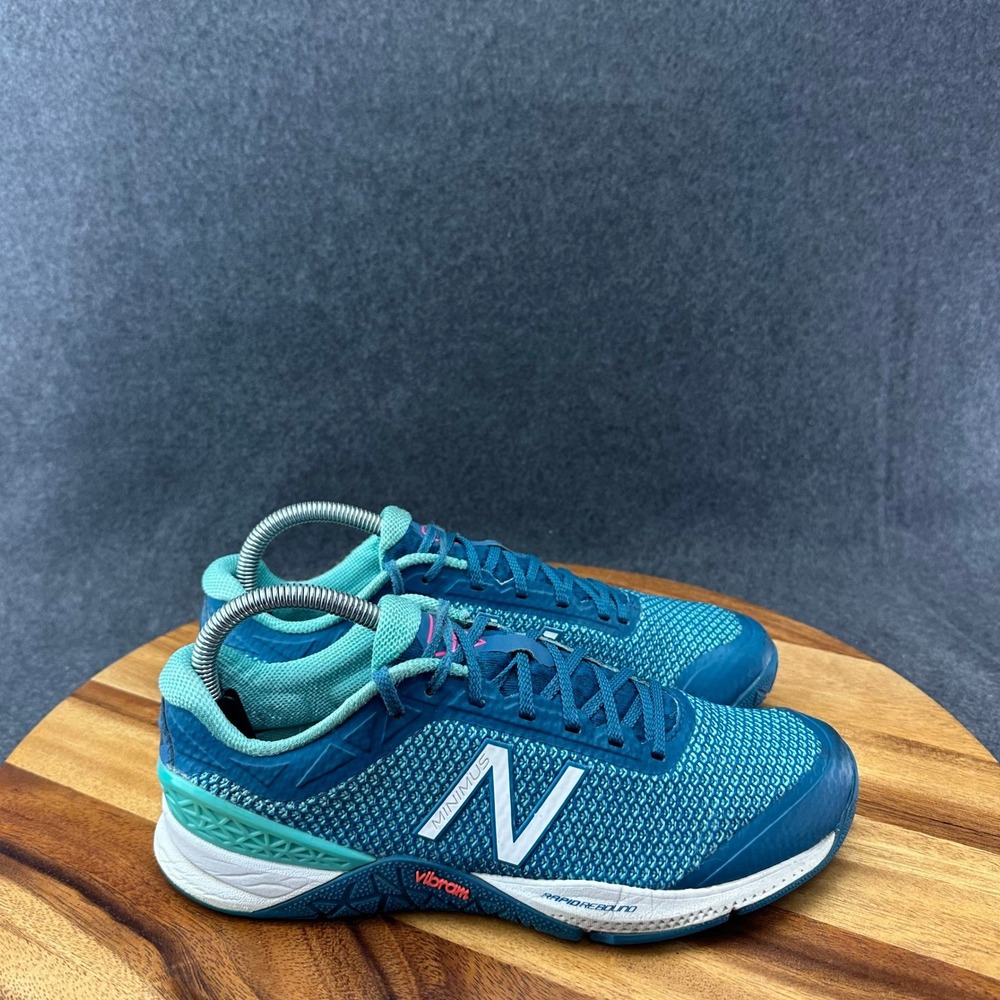 New Balance Minimus 40 Womens Blue Teal Training Shoes WX40CG Size 8.5B